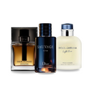 PACK 3 PARFUMES: SAUVAGE DIOR, LIGHT BLUE POUR HOMME, DIOR HOMME INTENSE 100ML